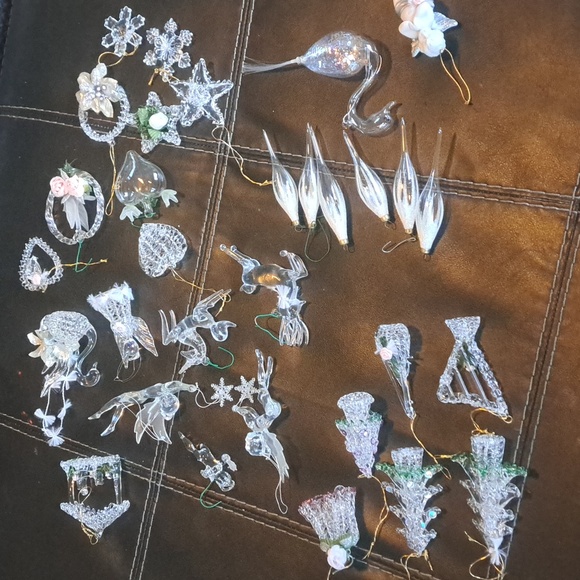HAND BLOWN GLASS HOLIDAY ORNAMENTS antique Vintage lot of 31 pcs! - Picture 6 of 6